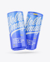 Two Glossy Cans Mockup Two Glossy Cans Mockup