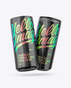 Two Glossy Cans Mockup Two Glossy Cans Mockup