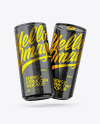 Two Glossy Cans Mockup Two Glossy Cans Mockup