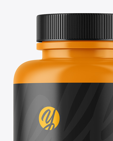 Matte Plastic Bottle Mockup