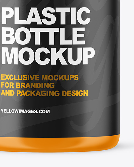 Matte Plastic Bottle Mockup