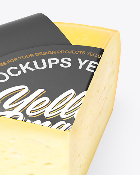 Quarter of Cheese Mockup