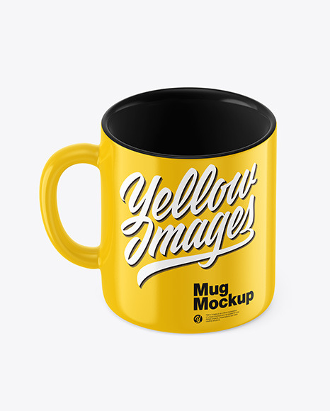 Glossy Coffee Cup Mockup