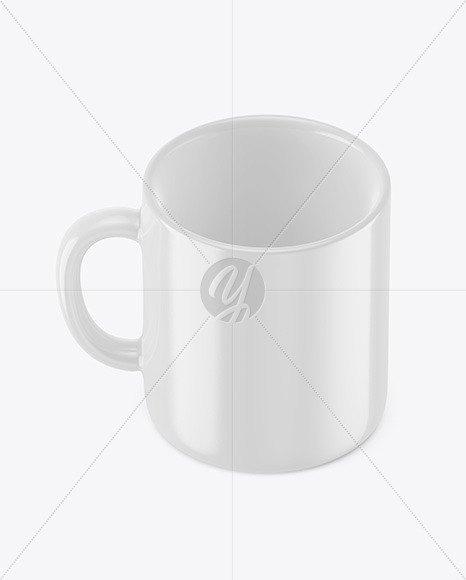 Glossy Coffee Cup Mockup