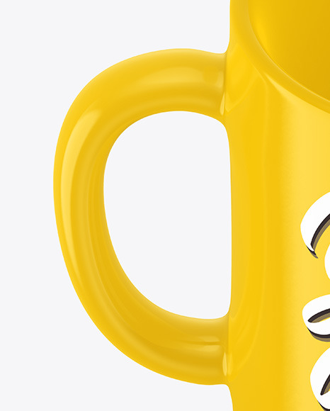 Glossy Coffee Cup Mockup