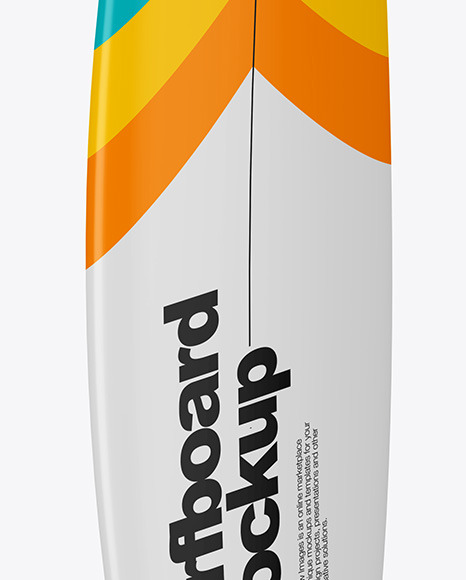 Surfboard Mockup - Left Side View