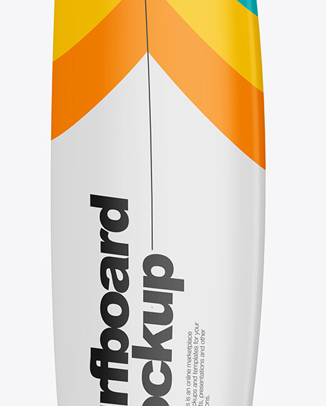 Surfboard Mockup - Right Side View