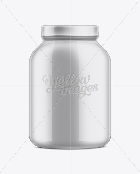 4.59LB Protein Jar with Shrink Label Mockup