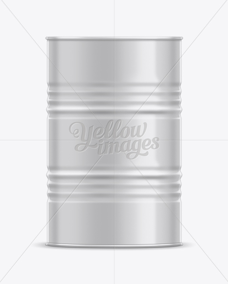 Metal Barrel Mockup