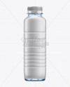 Square PET Water Bottle Mockup - Shrink Sleeve Labeling