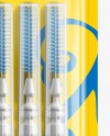6pcs Interdental Brushes Blister Pack Mockup 6pcs Interdental Brushes Blister Pack Mockup