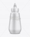 250g Mustard Bottle w/ Spout Cap Mockup