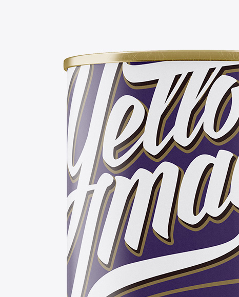 Matte Tin Can Mockup