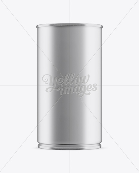 Metallic Tin Can Mockup