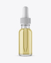 Clear Glass E-Liquid Bottle Mockup