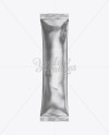 Matte Metallic Stick Sachet Mockup - Front View