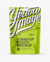 Glossy Stand Up Pouch with Zipper Mockup