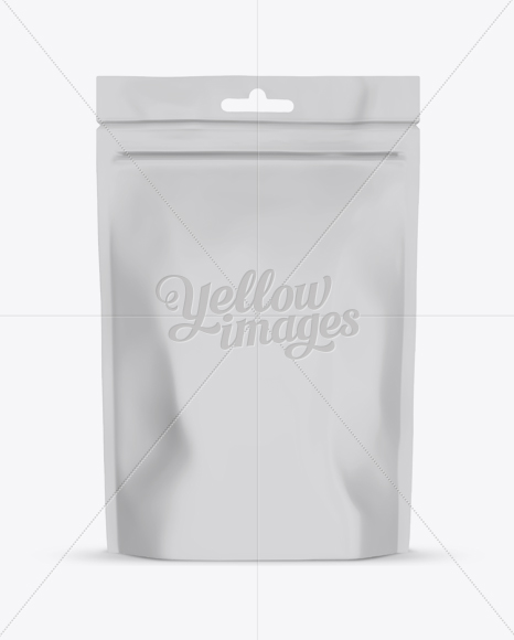 Matte Stand Up Pouch with Zipper Mockup