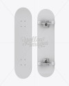 Skateboard Mockup - Front &amp; Back View