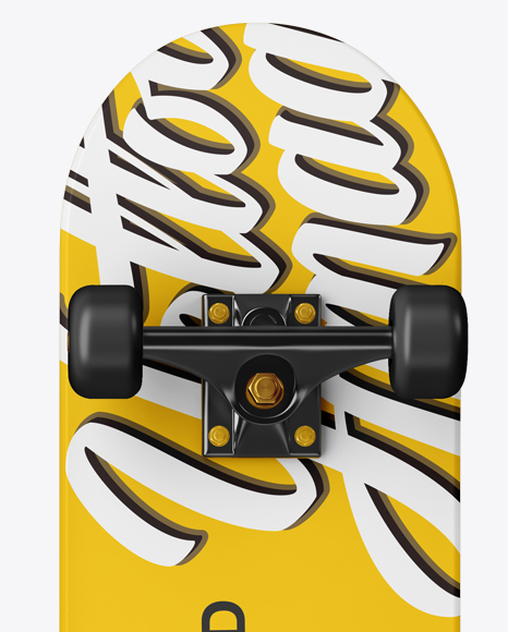 Skateboard Mockup - Front & Back View