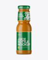 Carrot Juice Bottle Mockup