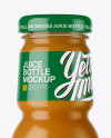 Carrot Juice Bottle Mockup