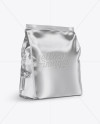 Metallic Bag Mockup - Half Side View