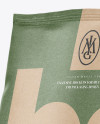 Kraft Stand-up Bag Mockup - Half Side View