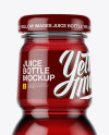 Cherry Juice Bottle Mockup