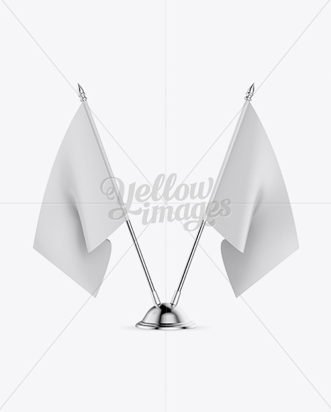 Desk Flags Mockup