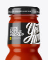 Tomato Juice Bottle Mockup