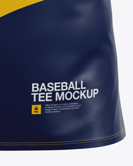 Men's Baseball T-Shirt Mockup - Front View