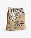 Kraft Bag Mockup - Half Side View