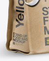 Kraft Bag Mockup - Half Side View