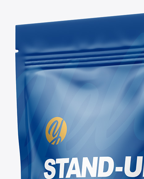 Glossy Stand-up Pouch Mockup