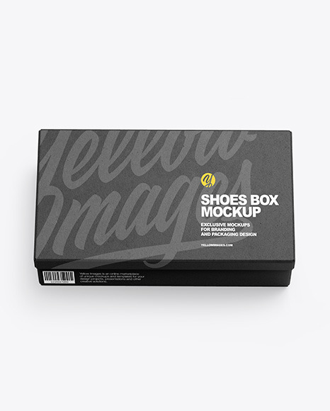 Kraft Shoes Box Mockup