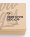 Kraft Shoes Box Mockup