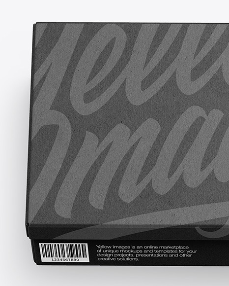 Kraft Shoes Box Mockup