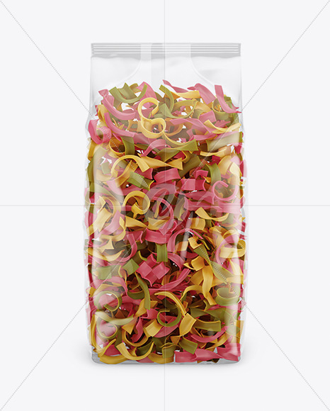 Tagliatelle Color Pasta Mockup - Front View