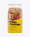 Tagliatelle Color Pasta Mockup - Front View