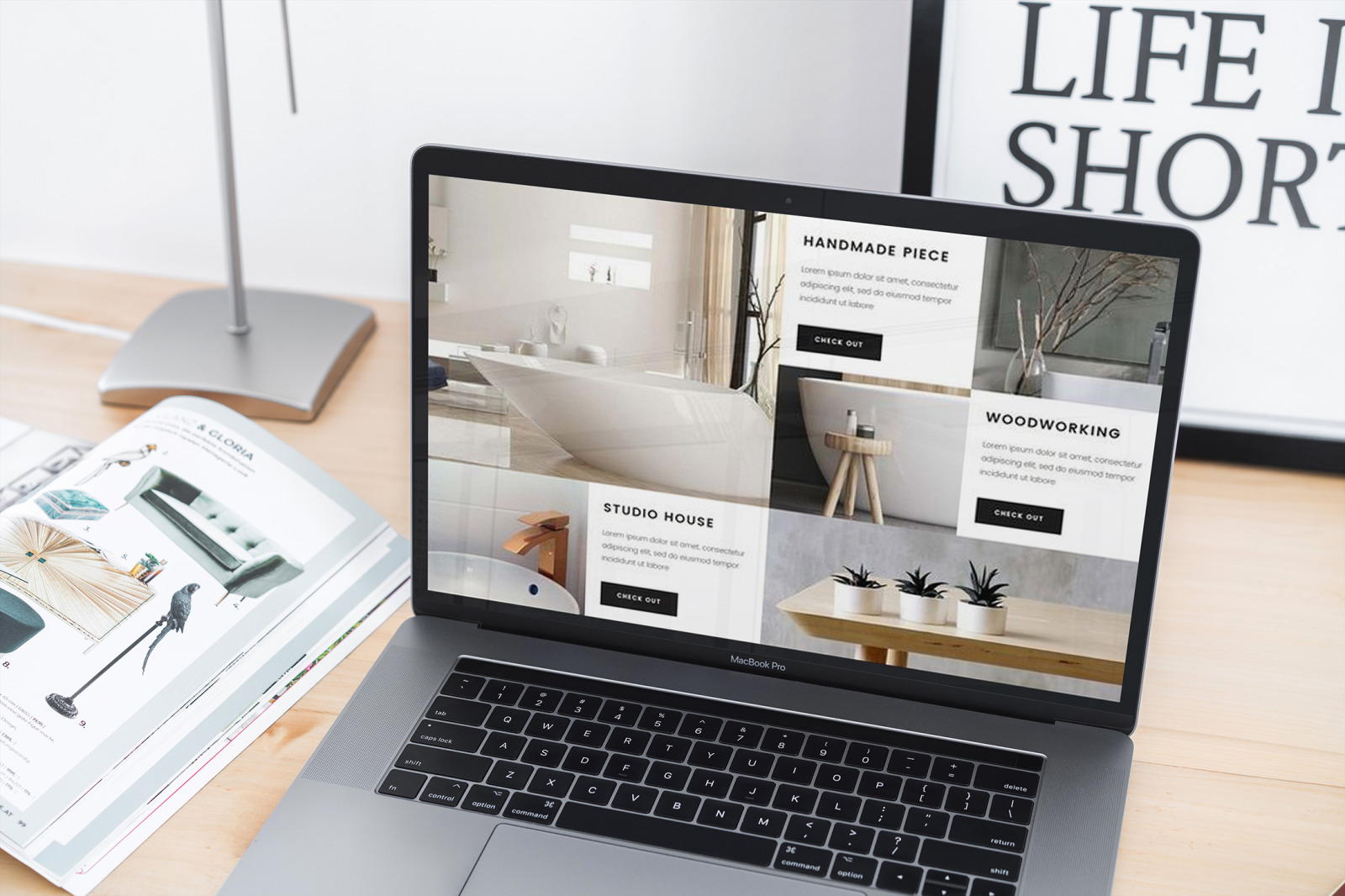 MacBook Pro Stylish MockUp MacBook Pro Stylish MockUp