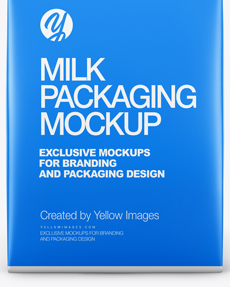 Carton Dairy Packaging Mockup - Side View