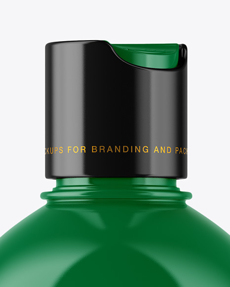 Glossy Plastic Bottle Mockup