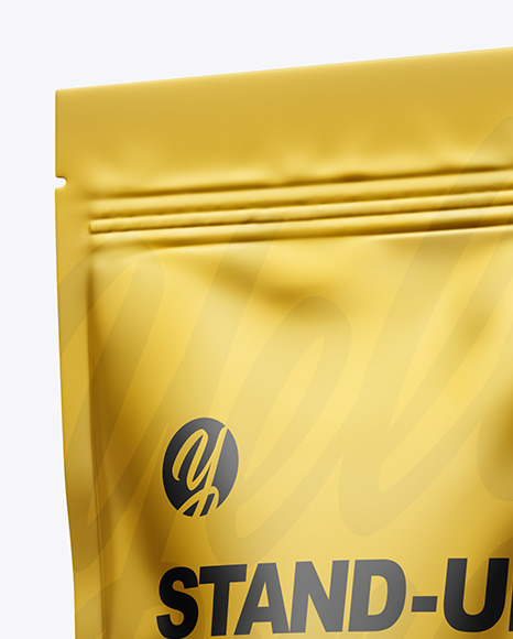 Metallic Stand-up Pouch Mockup