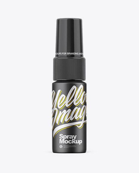 Matte Metallic Spray Bottle Mockup