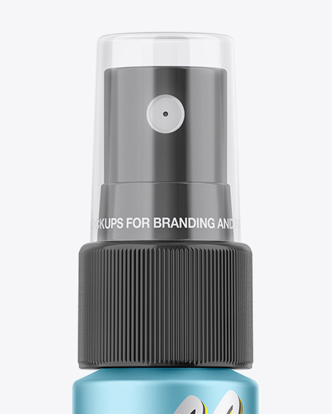 Matte Metallic Spray Bottle Mockup