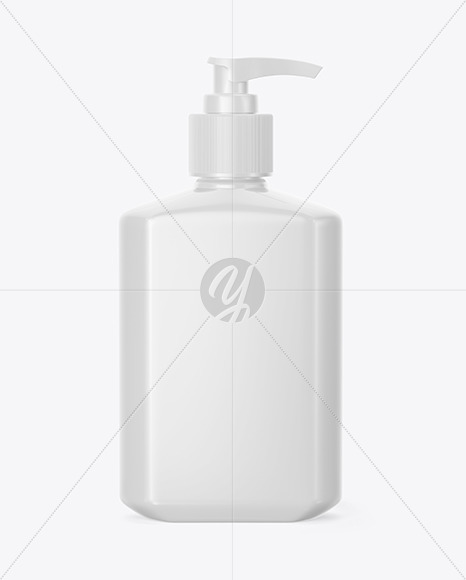 Glossy Hand Sanitizer Bottle Mockup