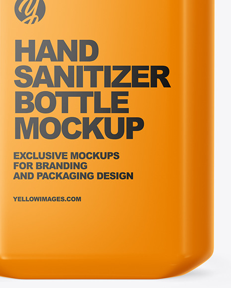 Glossy Hand Sanitizer Bottle Mockup