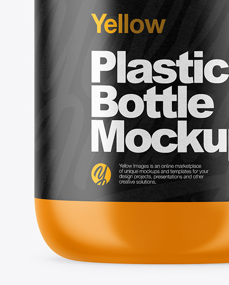 Matte Plastic Bottle Mockup