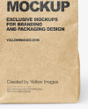 Kraft Coffee Bag Mockup